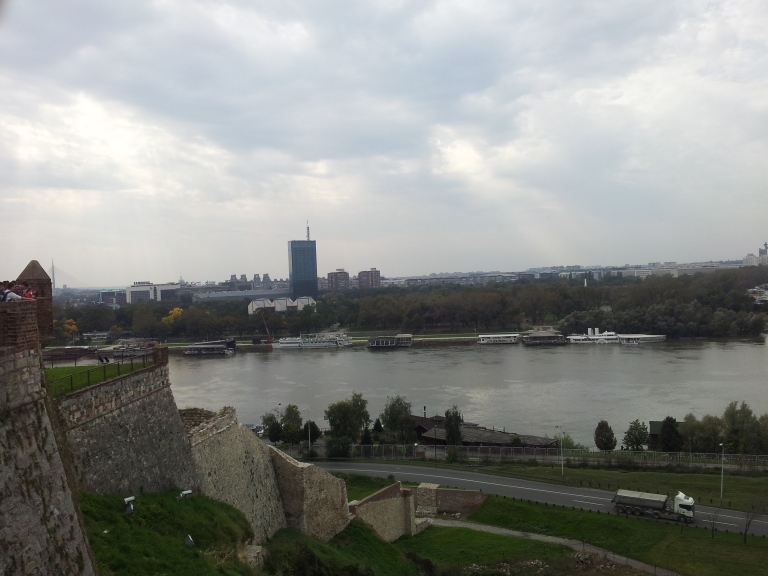 widok z fortyfikacji w Belgradzie